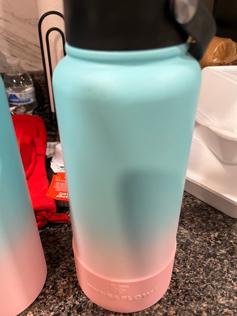 Hydration Bottle - Gradient Pink and Blue Stainless Steel Water Bottle